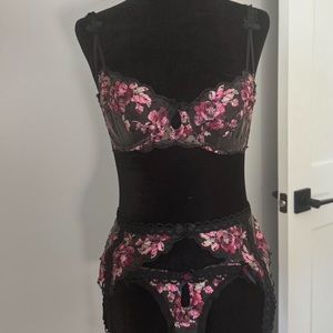 For Love and Lemons 3 Piece Lingerie Set